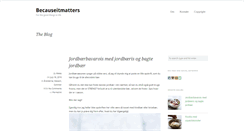 Desktop Screenshot of becauseitmatters.dk