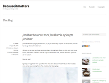 Tablet Screenshot of becauseitmatters.dk